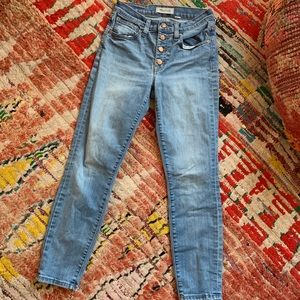 Madewell High Rise Skinny Crop Denim